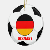 ドイツサッカーファンのオーナメント3回のワールドカップのCham セラミックオーナメント (左)