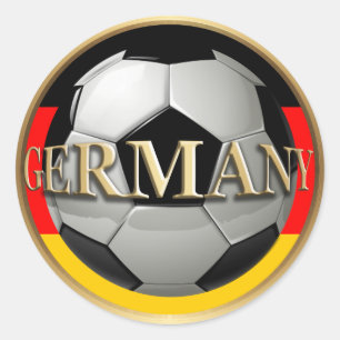 ドイツサッカーボール ラウンドシール