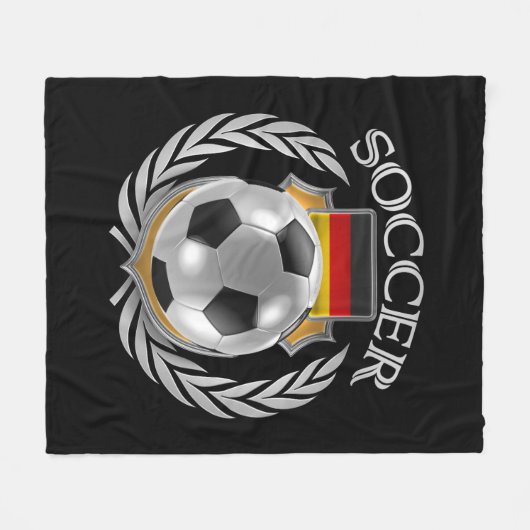 ドイツサッカー2016ファンのギア フリースブランケット (正面(横))