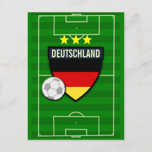 ドイツサッカー ポストカード