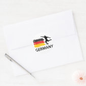 ドイツサッカー ラウンドシール (封筒)