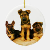 ドイツシェパピーズオーナメント セラミックオーナメント (裏面)