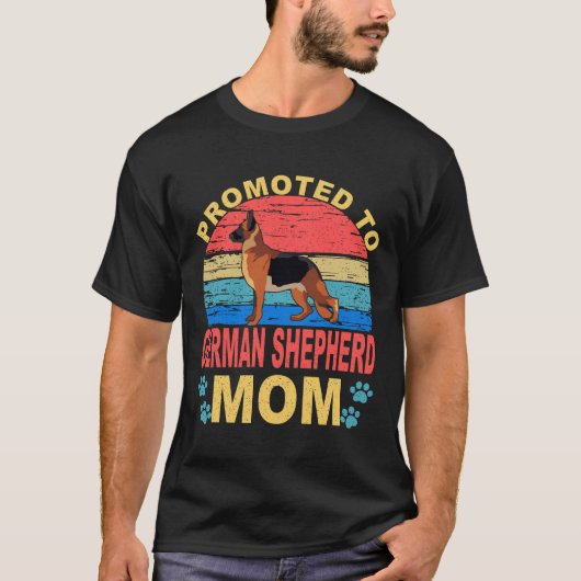 ドイツシェパードのママに昇格2 Tシャツ (正面)