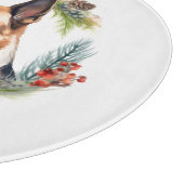 ドイツシェパードクリスマスリースフェスティバルカップ カッティングボード (角)