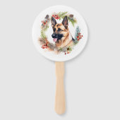 ドイツシェパードクリスマスリースフェスティバルカップ ハンドファン (裏面)