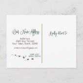 ドイツシェパードコージーニューホームムービング        案内ポストカード (裏面)