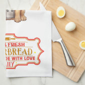 ドイツシェパードシェフベーキングジンジャーパン キッチンタオル (四つ折り)