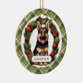 ドイツシェパードセラミックスサークルオーナメント セラミックオーナメント (右)