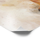 ドイツシェパードドウウォーターカラーポートレート03 フォトプリント            (角)