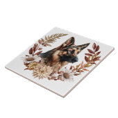 ドイツシェパードドッグオータムリース タイル (側面)