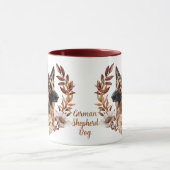 ドイツシェパードドッグオータムリース マグカップ (中央)