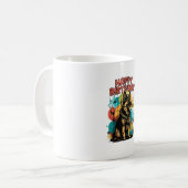 ドイツシェパードドッグハッピーバースデーパーティーシェップクロット コーヒーマグカップ (正面左)