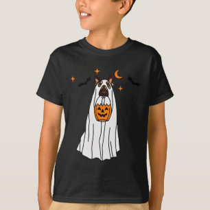 ドイツシェパードドッグ幽霊アンドパンプキンハロウィーンフー Tシャツ