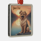 ドイツシェパードバイレイク メタルオーナメント (右)