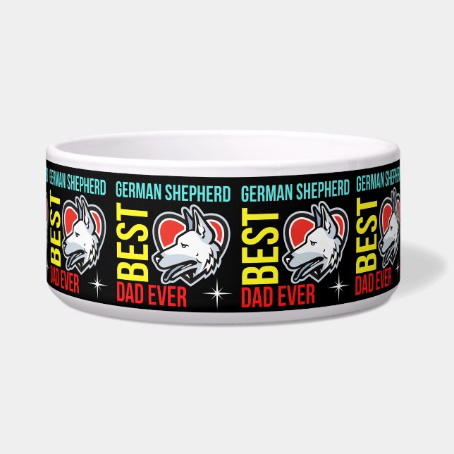 ドイツシェパードパパドッグパパ ボウル (正面)