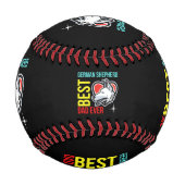 ドイツシェパードパパドッグパパ 野球ボール (裏面)