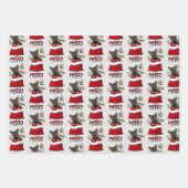 ドイツシェパードパピインホリデー抱き枕 ラッピングペーパーシート (正面2)