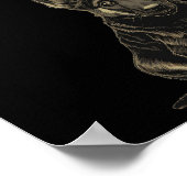 ドイツシェパードパピー名前をカスタムするカワイワラルト ポスター (角)