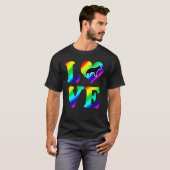 ドイツシェパードプライドレインボーラブ Tシャツ (正面フル)