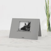 ドイツシェパードペットロス悔やみや弔慰 カード (裏面)