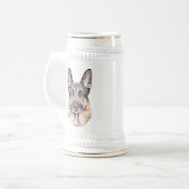 ドイツシェパードマンズ最高のフレンドポートレート ビールジョッキ (正面左)