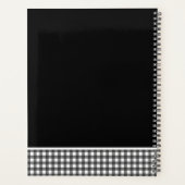ドイツシェパード白黒ジンガムカスタム プランナー手帳 (裏面)
