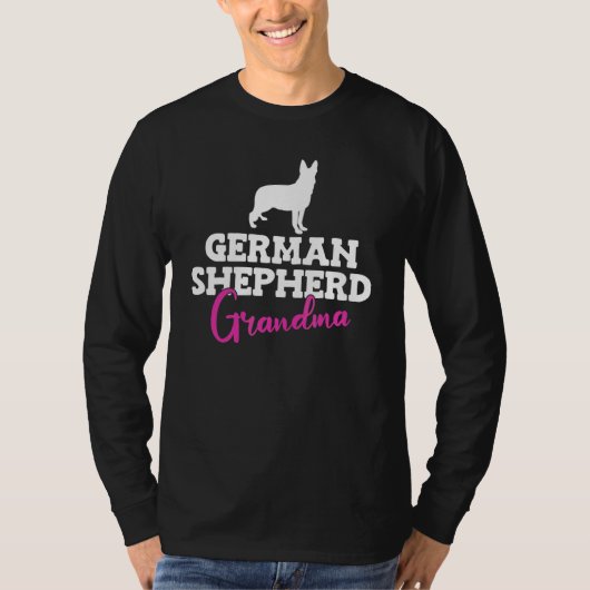 ドイツシェパード祖母おもしろい犬 Tシャツ (正面)