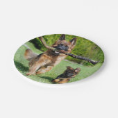 ドイツシェパード紙プレート ペーパープレート (アングル)