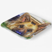 ドイツシェパード紙プレート ペーパープレート (傾斜あり)