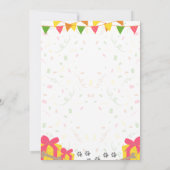 ドイツシェパード誕生日招待状 招待状 (裏面)