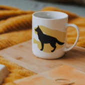 ドイツシェファードシルエットマグ コーヒーマグカップ