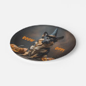 ドイツシェファードハローウィンパーティプレート ペーパープレート (アングル)