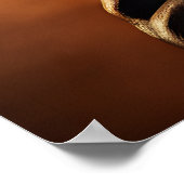 ドイツシェペルドアビエーターWWIヴィンテージポートレート ポスター (角)