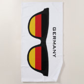 ドイツシェーズカスタム文字ビーチタオル ビーチタオル (正面)