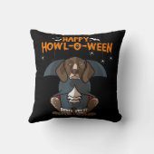 ドイツショータイドポインタードッグハロウィン クッション (裏面)
