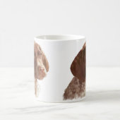 ドイツショートヘアの子犬 コーヒーマグカップ (中央)