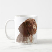 ドイツショートヘアの子犬 コーヒーマグカップ (左)