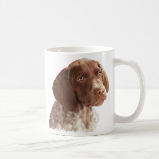 ドイツショートヘアの子犬 コーヒーマグカップ (右)