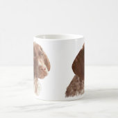 ドイツショートヘアの子犬 コーヒーマグカップ (中央)