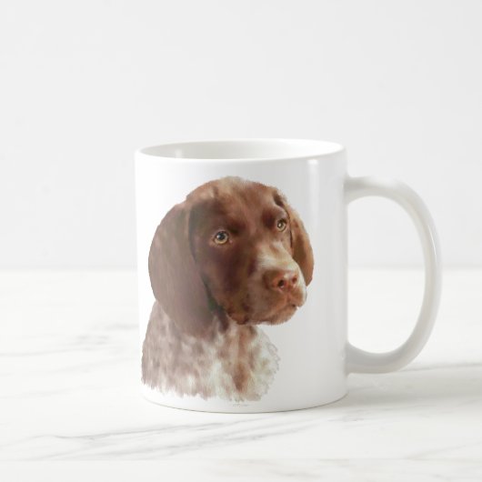 ドイツショートヘアの子犬 コーヒーマグカップ (右)