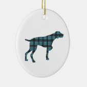 ドイツショートポインタークリスマスツリーオーナメント セラミックオーナメント (右)