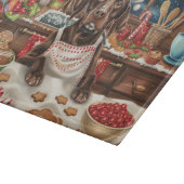 ドイツショートポインターホリデーベーキング:フェスティバル カッティングボード (角)