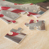 ドイツショートポインターホリデーベーキング:フェスティバル ジグソーパズル (側面)