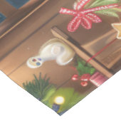 ドイツショートポインターホリデーベーキング:フェスティバル テーブルクロス (アングル)