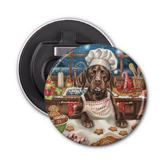 ドイツショートポインターホリデーベーキング:フェスティバル 栓抜き (正面)