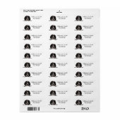 ドイツショートポインタ差出人住所 ラベル (フルシート)