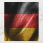 ドイツシルク国旗 ワインラベル (シングルラベル)