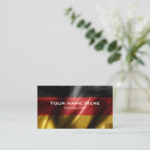 ドイツシルク国旗 名刺 (スタンド正面)