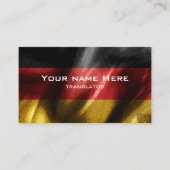 ドイツシルク国旗 名刺 (正面)