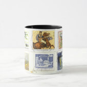 ドイツスタンプのコラージュ1 マグカップ (中央)